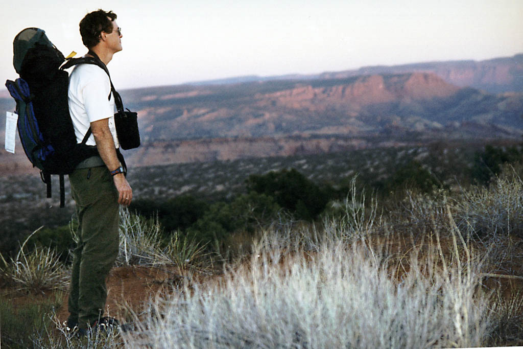 Me overlooking Clover Canyon. (Category:  Rock Climbing)