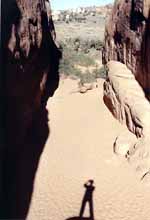 Shadows in the sand. (Category:  Rock Climbing)