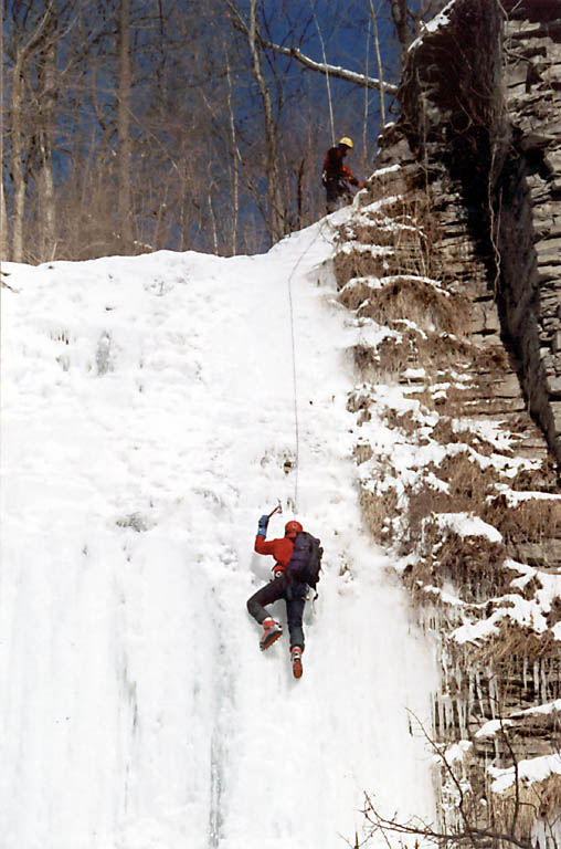 Same shot, zooming out a bit. (Category:  Ice Climbing)