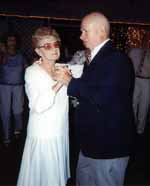 Grandma and Grandpa dancing at their 62nd wedding anniversary just three weeks before Grandma's passing away. (Category:  Family)
