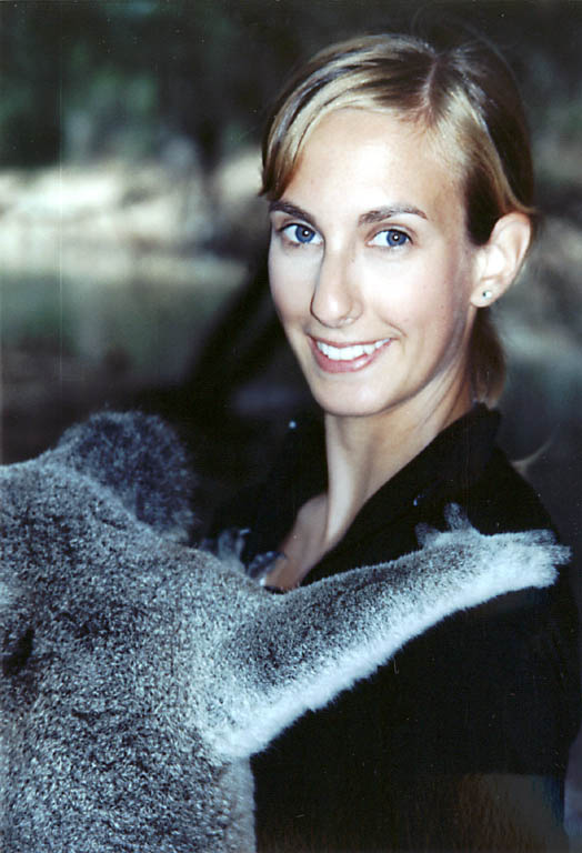 Anna holding a Koala (Category:  Travel)