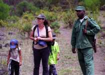 Hiking the base of Mt. Meru. (Category:  Travel)