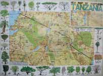 Northern Tanzania Map. (Category:  Travel)