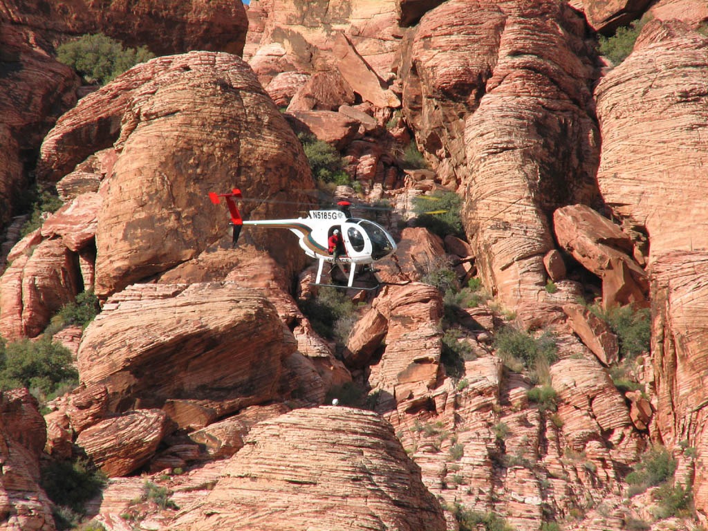 Rescue helicopter. (Category:  Rock Climbing)