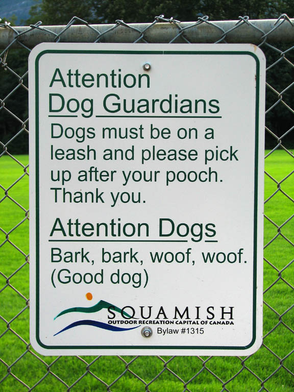 They do love their dogs in Squamish. (Category:  Rock Climbing)