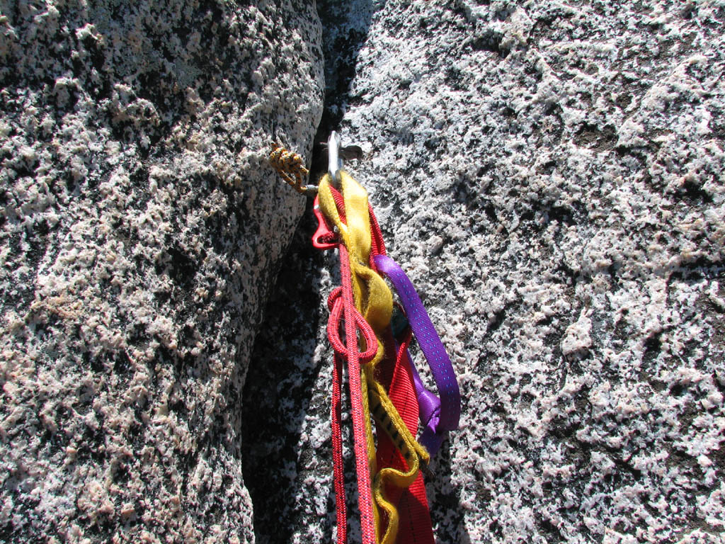 Aid climbing (Category:  Rock Climbing)