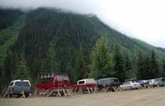 Hills, fog, cars and chicken wire. (Category:  Rock Climbing)