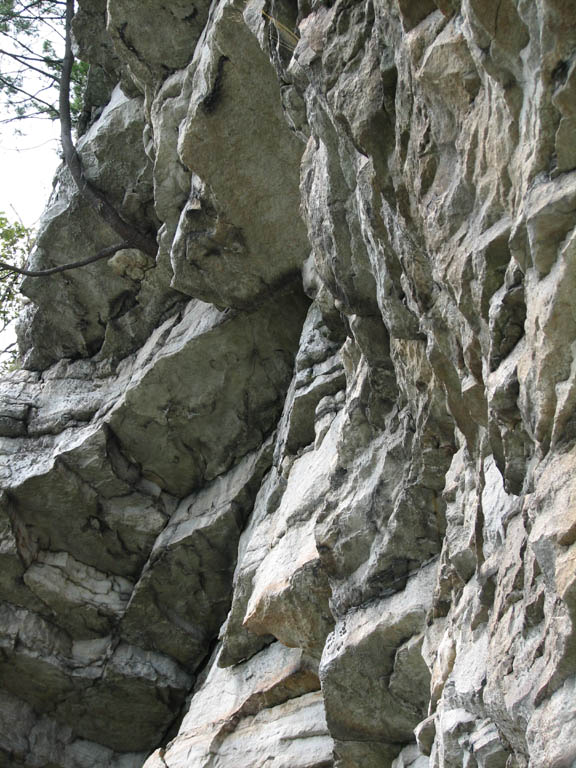 Modern Times seen from the High E ledge. (Category:  Rock Climbing)