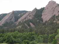 First, second and third flatirons.  First is on the right. (Category:  Rock Climbing)