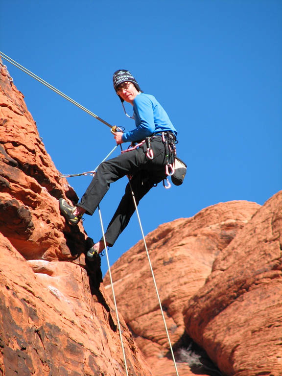 Shawn cleaning (Category:  Rock Climbing)
