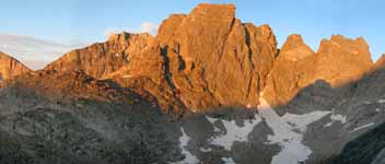 Sunrise in the Cirque. (Category:  Rock Climbing)