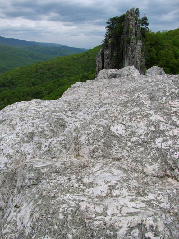 View of the North Summit from the South Summit. (Category:  Rock Climbing)