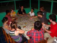 Playing cards in la cocina. (Category:  Travel)