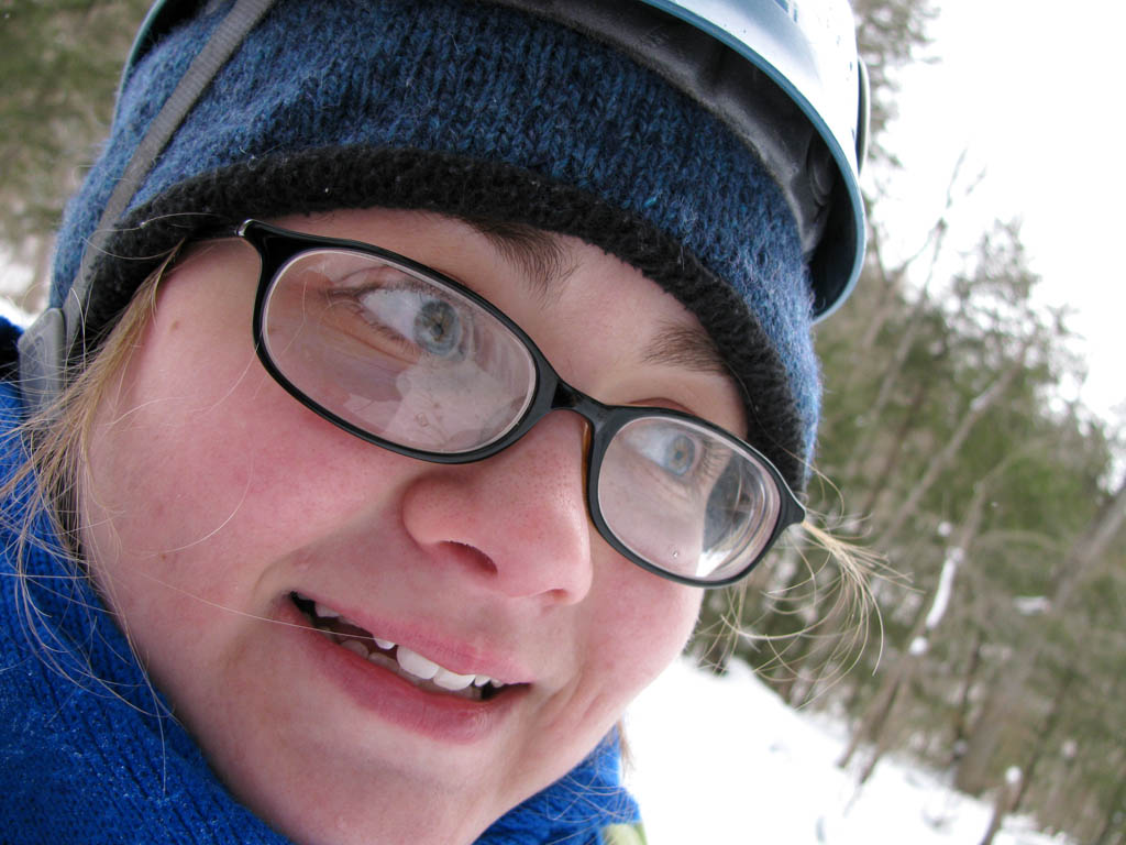 I wonder if she will let me keep these pictures on my web page. (Category:  Ice Climbing)