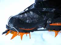 We both wore our Cyborgs.  Guy has the older orange Cyborgs, mine are the new stainless model. (Category:  Ice Climbing)