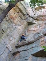 Molly on Ant's Line. (Category:  Rock Climbing)