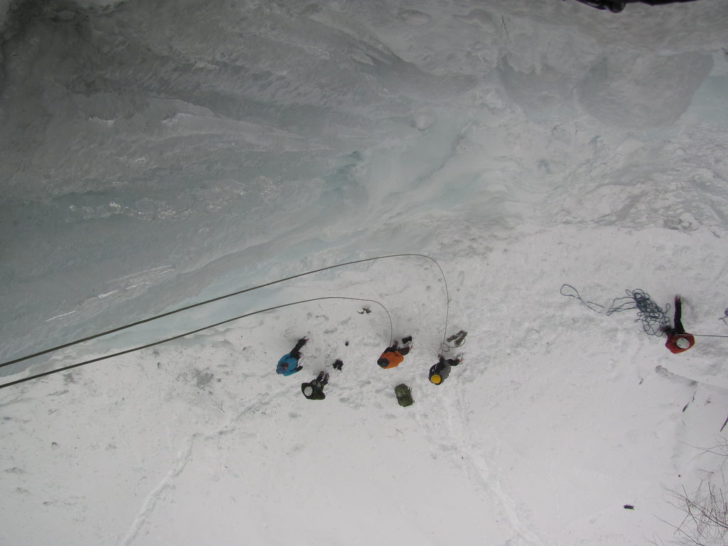 View from above (Category:  Ice Climbing)