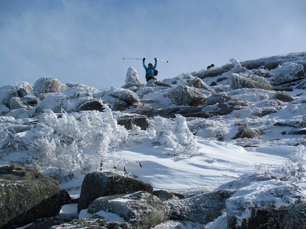 Casey in a winter wonderland! (Category:  Ice Climbing)