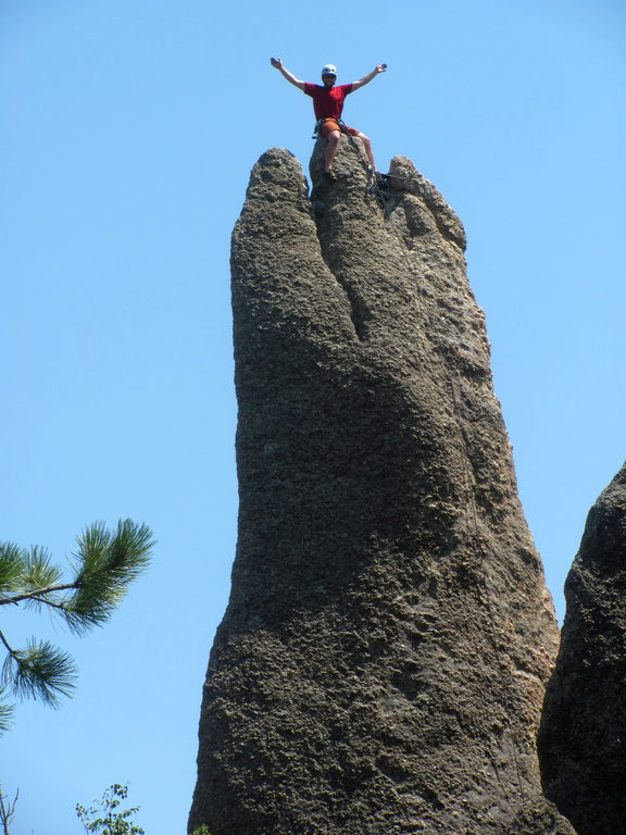Mike atop Tricouni (Category:  Rock Climbing)