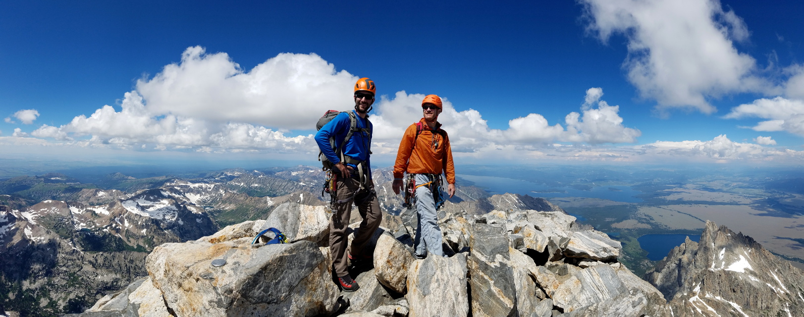 Adam and I on the summit of the Grand Teton (Category:  Rock Climbing)