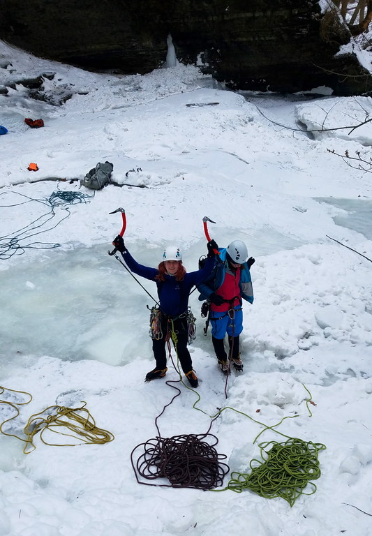 Libby and Jackie (Category:  Ice Climbing)