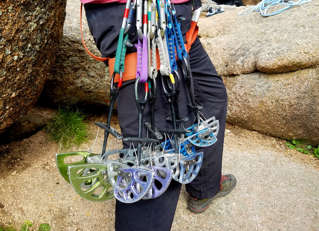 This was really my rack for leading Lower and Upper Slot (Category:  Climbing)