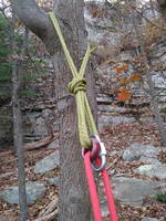 My gorgeous new rappel anchor on Ursula (Category:  Climbing)