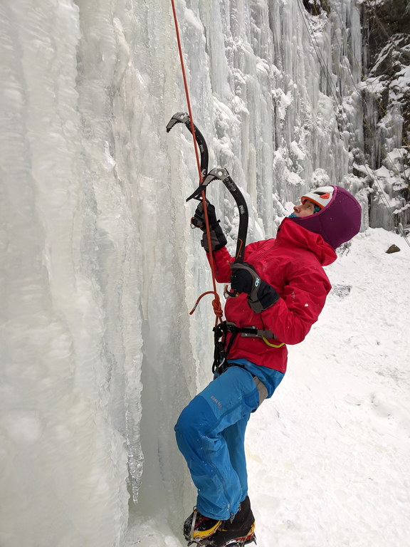 Emily at the Quarry (Category:  Ice Climbing)